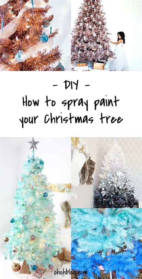 Diy To Try Spray Painted Christmas Tree