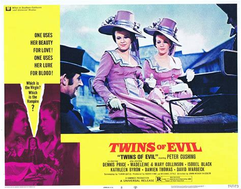 Twins Of Evil Original Lobby Card 8 Hammer Horror Peter Cushing