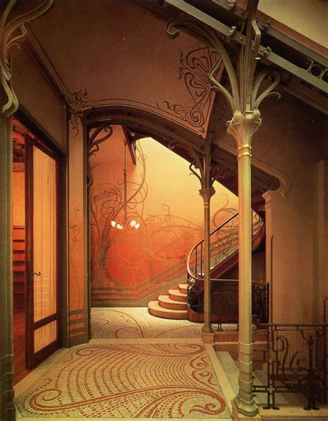 Victor Horta Maison Tassel Bruxelles 1893 Art Nouveau Interior Art