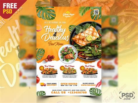 Restaurant Food Promotion Flyer Psd Template Psd Zone