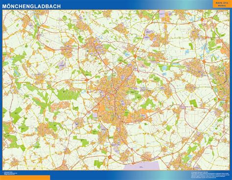 This map was created by a user. Find and enjoy our Mönchengladbach Karte | TheWallmaps.com
