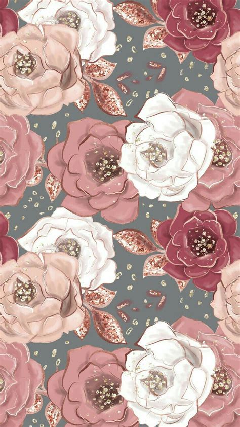 Flower Rose Gold Iphone Cute Wallpapers Marifer899