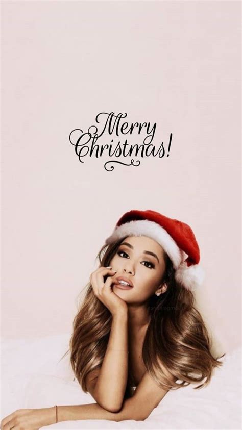 Ariana Grande Christmas Lock Screen Instagram Officialyariana Twitter