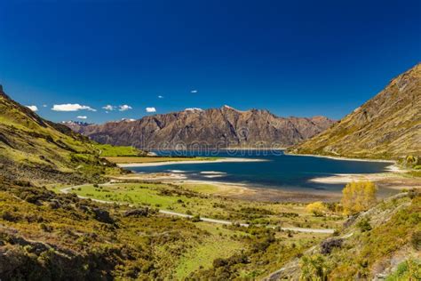 Panoramic Photos Of Lake Hawea And Mountains South Island New Zealand