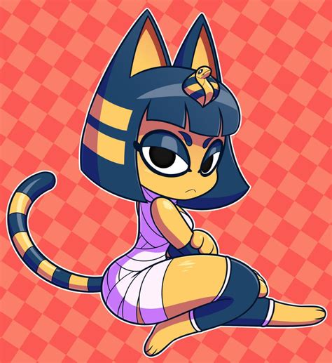 Commission Ankha By Coonstito On Deviantart Animal Crossing Fan Art