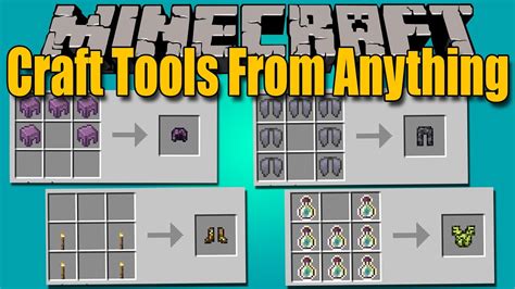 Craft Tools From Anything Mod Craftea Absolutamente Todo En Minecraft