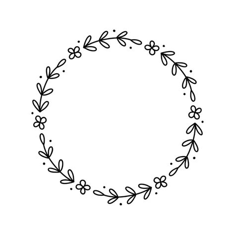 Black Hand Drawn Line Side Wedding Decoration With Enclosed Round Lily