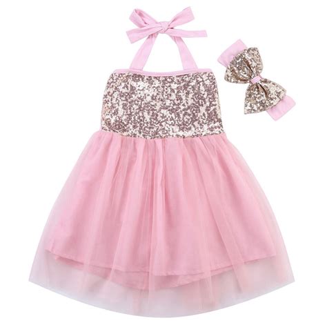 2018 Hot Baby Dress 0 18m Sequins Toddler Girls Princess Dress Infant