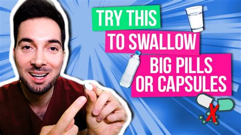 How To Swallow Big Pills If You Cant And A Capsule Youtube