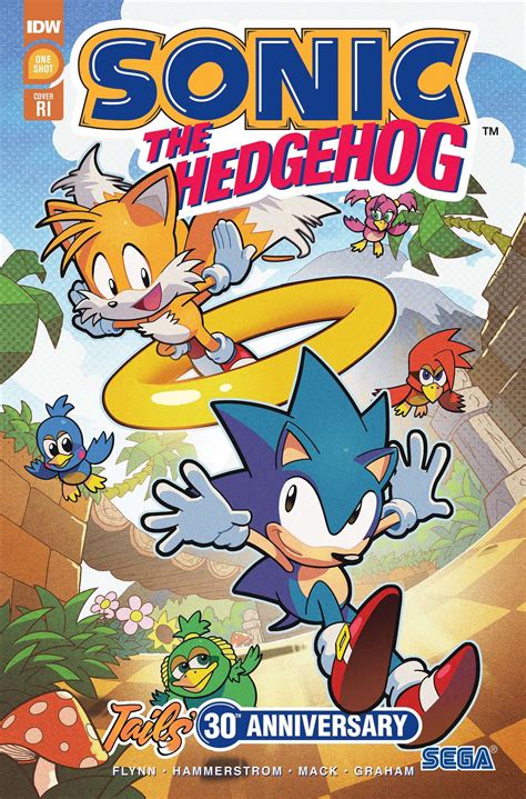 Sonic The Hedgehog Tails 30th Anniversary 1c Vfnm Idw Ri 110