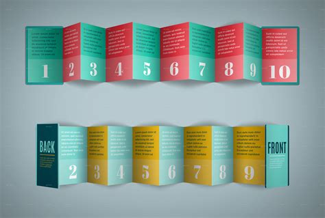 The more pointz you earn, the faster you'll climb the ranks: Z-Card Mock-up - 10 Panels C-Fold by CarinaReis | GraphicRiver