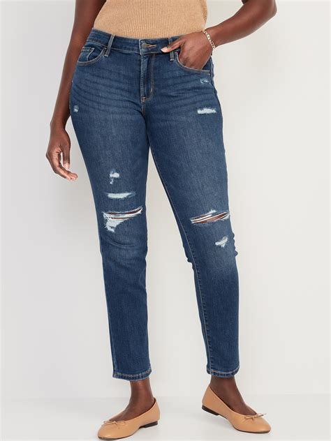 Mid Rise Power Slim Straight Jeans Old Navy