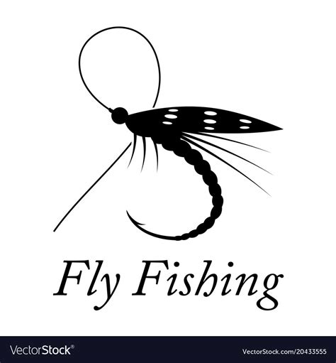 Download Graphic fly fishing Royalty Free Vector Image - VectorStock