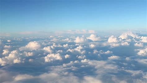 View Clouds Through Airplane Window Full Stock Footage Video 100