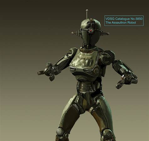 Fallout The Assultron Robot On Behance Hot Sex Picture