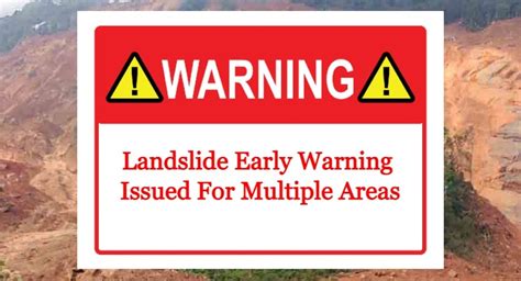 Weather Alert Landslide Early Warning For Multiple Districts