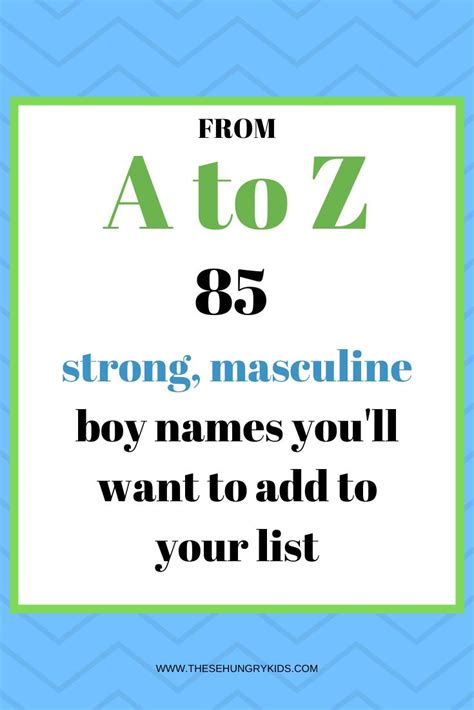 Strong Masculine Names For A Baby Boy Unique Baby Boy Names Strong