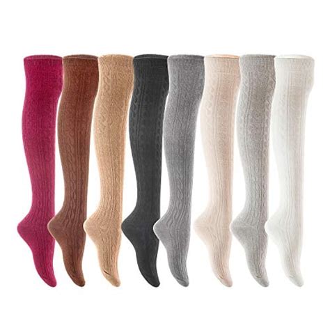 Aatmart Aatmart Womens 3 Pairs Knee High Knee Length Cotton Socks 1024 Size 5 9 Assorted