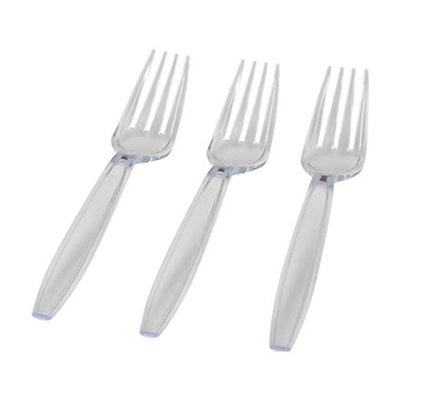Heavy Duty Clear Plastic Forks 50 Ct