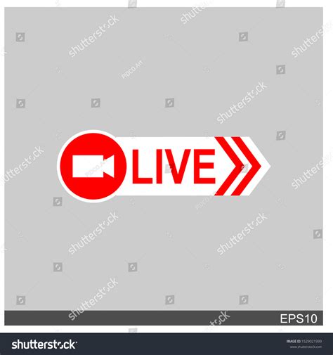 Live Streaming Icon Badge Emblem Broadcasting Stock Vector Royalty