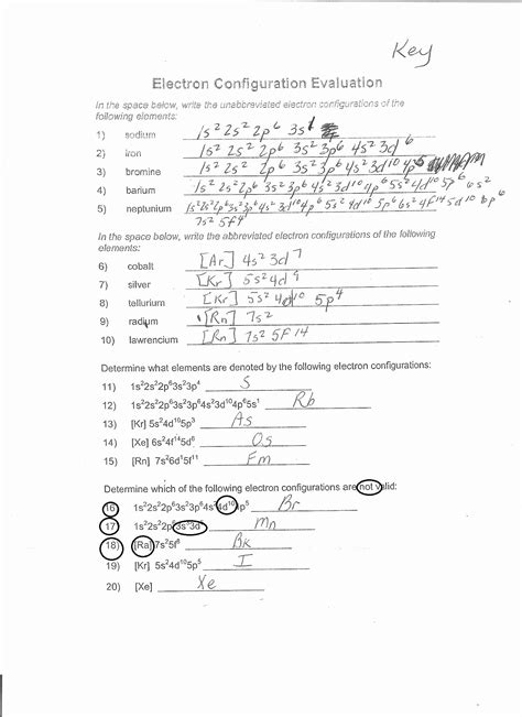 Out of these, the cookies that are categorized as necessary are stored on your browser as they are essential for the working of basic functionalities of the website. 50 Electron Configurations Worksheet Answer Key ...