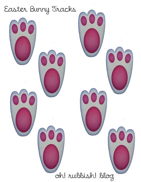 Printable Bunny Feet