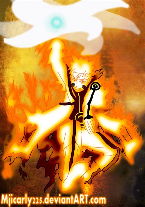 Naruto Bijuu Mode Rasenshuriken By Mjicarly225 On Deviantart