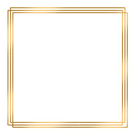 Moldura Retangular Dourada PNG Ouro Retangular Simples Imagem PNG E PSD Para Download Gratuito