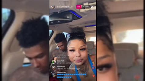 rapper blueface caught on camera … munching on chrisean rock media take out
