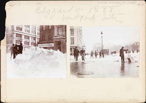 Unknown New York The Blizzard Of 1888 Photo Usa Today