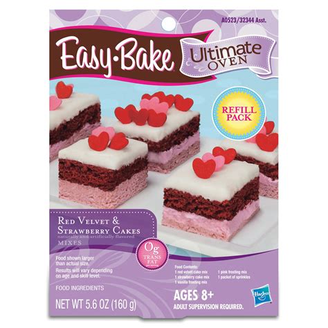 Easy Bake Ultimate Oven Red Velvet And Strawberry Cakes Refill Pack