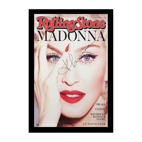 Framed Signed Poster Madonna Iconic Pop Culture Memorabilia