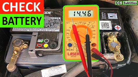 How To Check A Car Battery With A Multimeter Youtube