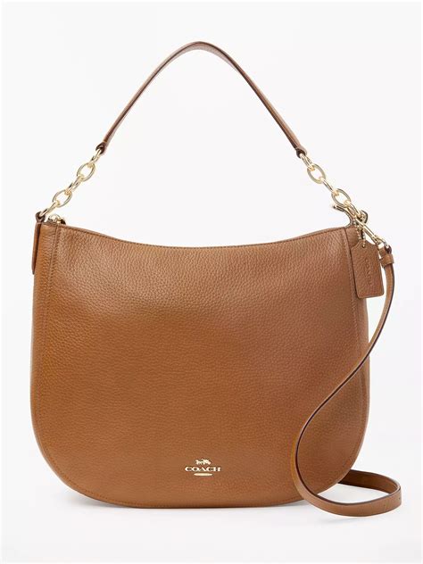 Coach Chelsea 32 Polished Leather Hobo Bag At John Lewis And Partners