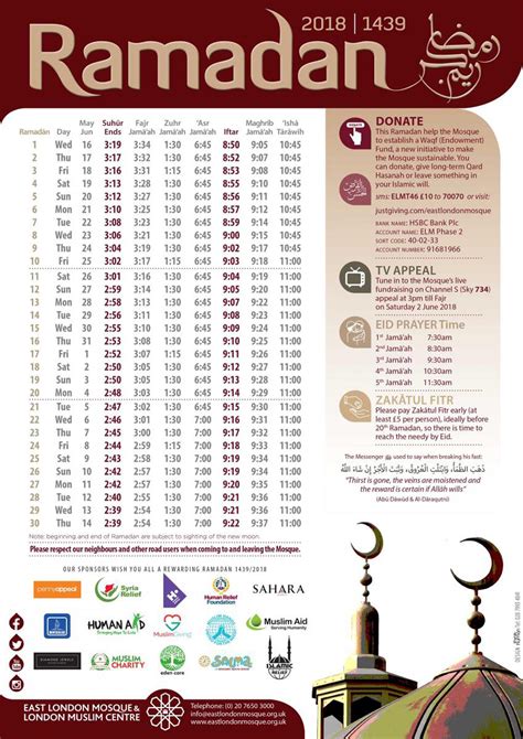 Islamic Time Table India Decoration Examples