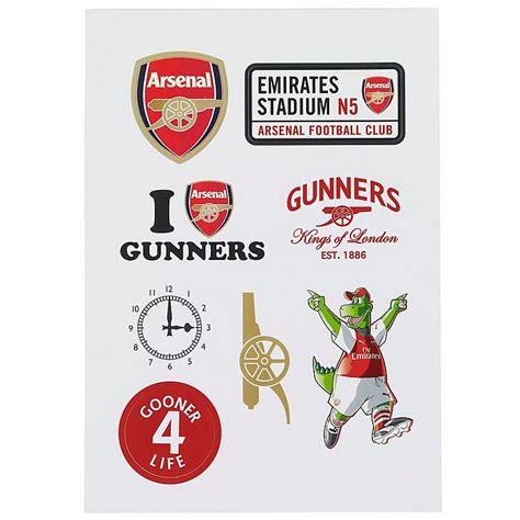 Arsenal Stickers Pack Official Online Store
