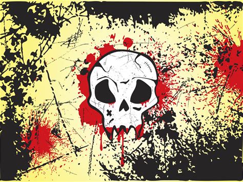Grunge Skull Vector Vector Art And Graphics