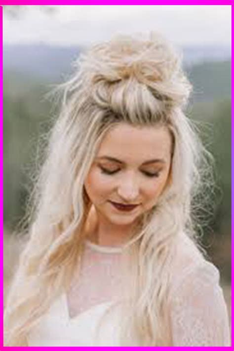 Try This Messy Donut Bun With A Bouffant Wedding Hairstyle For Brides