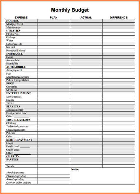6 House Budget Spreadsheet Excel Spreadsheets Group