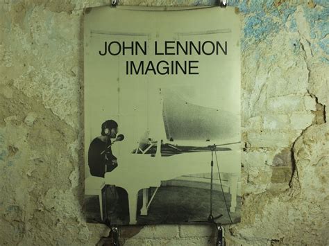 Original Vintage John Lennon Imagine Poster From The Beatles Etsy Uk