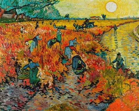 Vincent Van Gogh The Red Vineyard Painting The Red Vineyard Print For