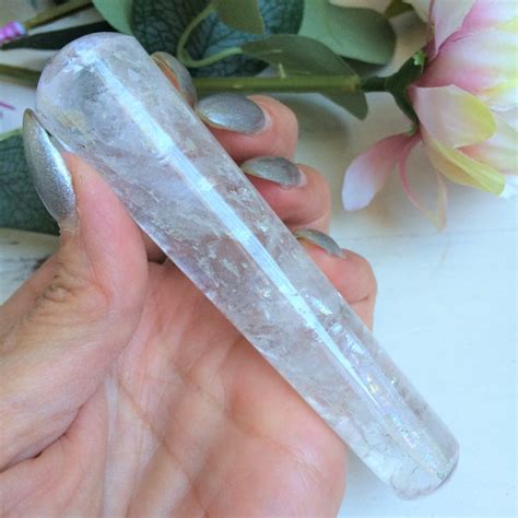 quartz crystal yoni massage wand healing tool etsy