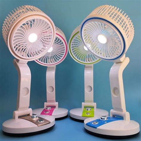 Rechargeable Folding Fan With Led Light Furniture And Home Living Lighting And Fans Fans On Carousell