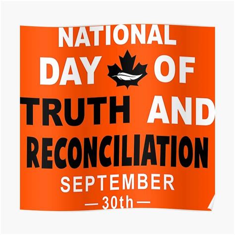 National Day Of Truth And Reconciliation Poster For Sale By Merazi