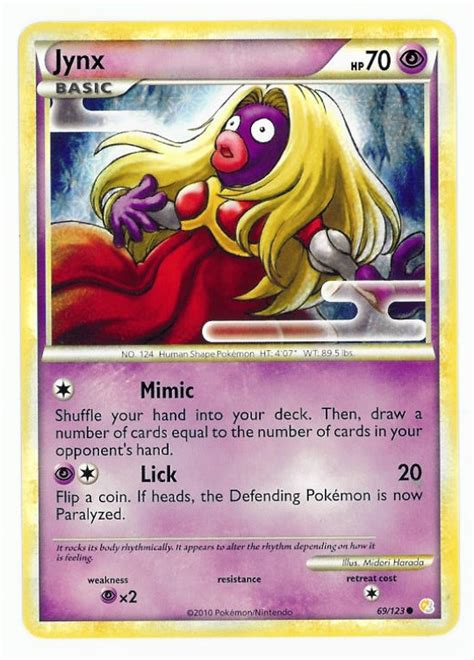Check spelling or type a new query. -=Chameleon's Den=- Pokemon TCG Card: Jynx