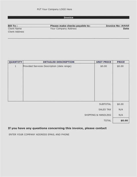 Browse Our Image Of Personal Training Invoice Template For Free