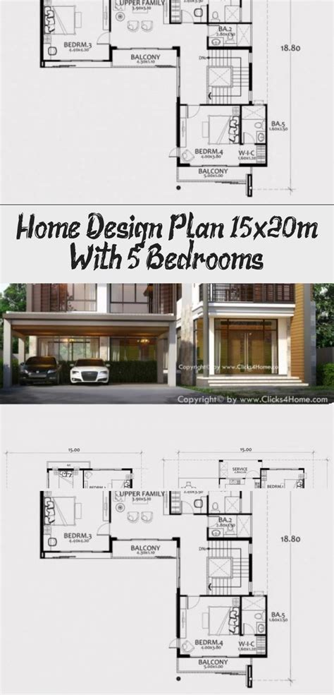 House Design Plan 13x12m With 5 Bedrooms Home Design With Plan