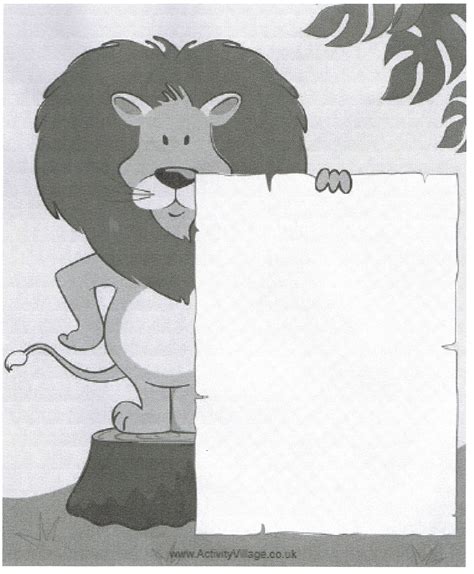 Lion Stationery Writing Prompts Fictional Characters Character