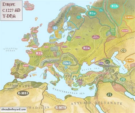 Maps Of Europes Ancient Tribes Kingdoms And Y Dna Map Europe