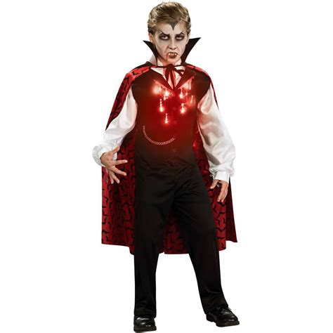 Lite Up Vampire Boys Child Halloween Costume